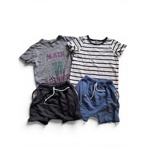 Childhoods shorts/tee bundle + Main Squeeze graphic tee